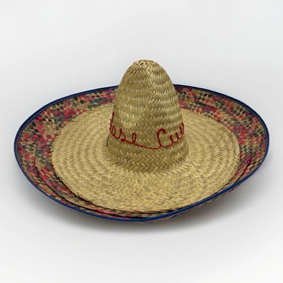 Authentic Jose Cuervo Tequila Straw Sombrero Adult Mexican Hat NEW Cinco De Mayo - Picture 1 of 11